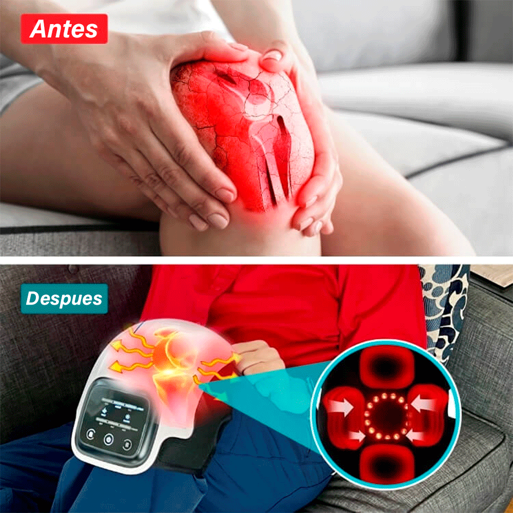 Rodinex™ - Masajeador de rodilla con terapia laser 3 en 1