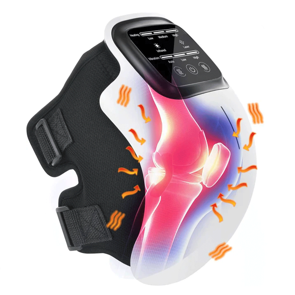 Rodinex™ - Masajeador de rodilla con terapia laser 3 en 1
