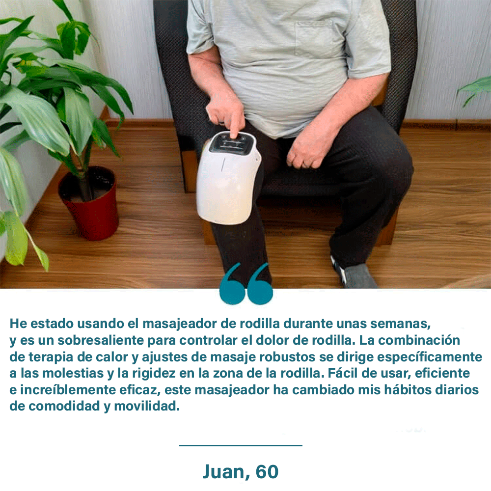 Rodinex™ - Masajeador de rodilla con terapia laser 3 en 1